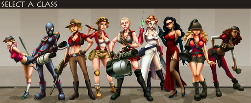 Team Fortress 2 - Фан-арт по TF2: girls...